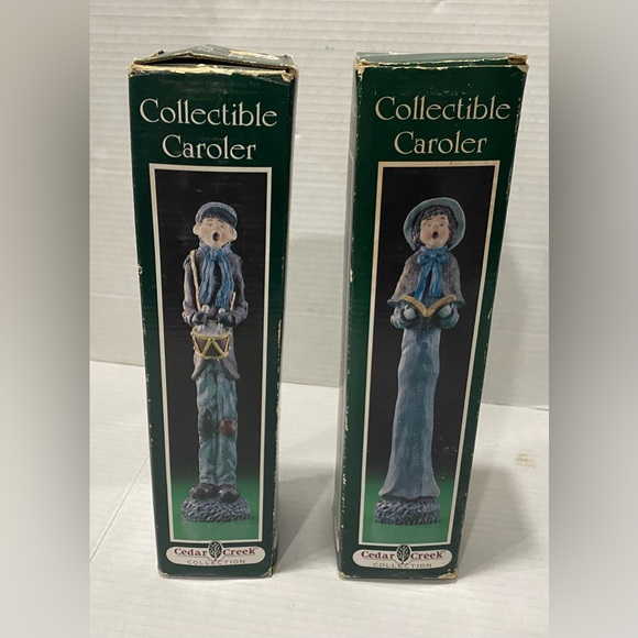 Vintage Cedar Creek Collection Collectible Caroler Lot Of 2 Pre Owned - Picture 1 of 3